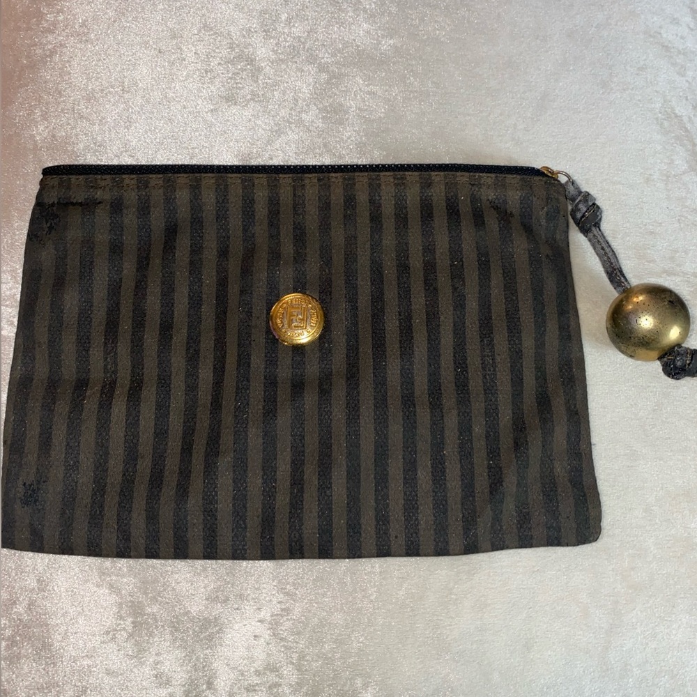 Fendi Striped Pouch